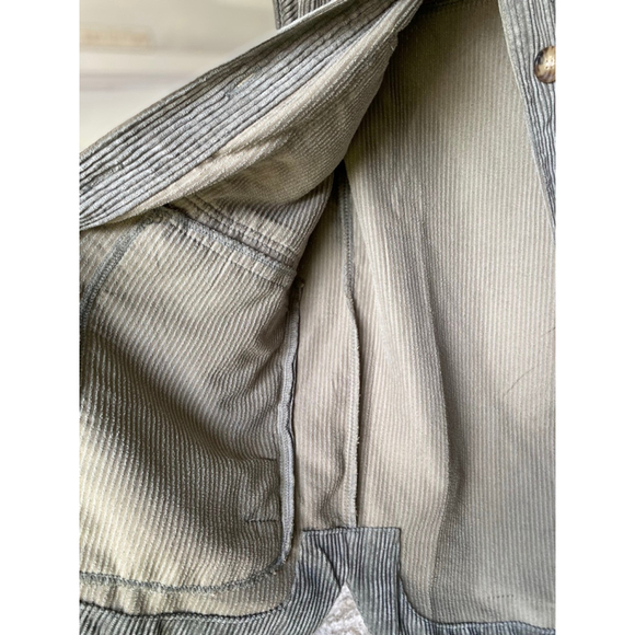 Sugar Rush Corduroy Button Shacket Olive Green Buttery Soft Autumn Winter Collar - Picture 2 of 8